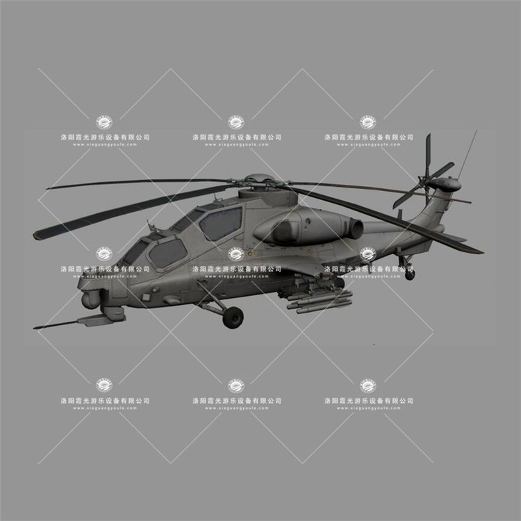 黔西南武装直升机3D模型